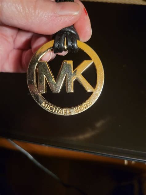 michael kors replacement black hang tag|Michael Kors MK Bag Charm Replacement Hang Tag Gold.